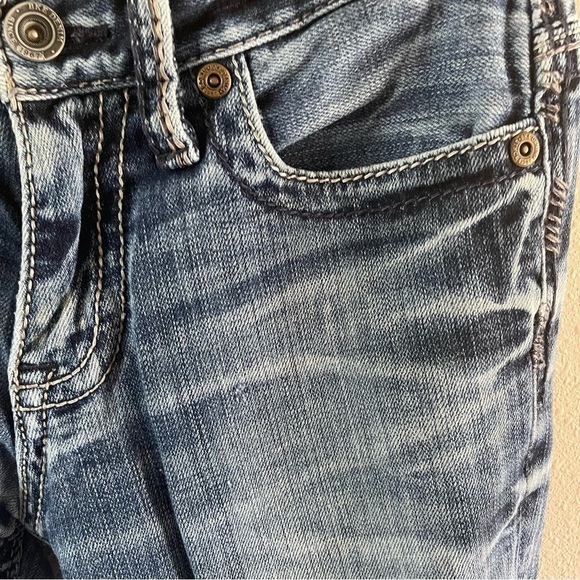 BKE Aiden Bootleg Jeans size 27 regular distressed - Picture 11 of 14